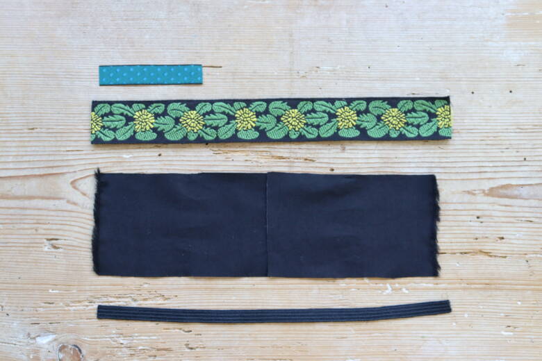 蝶ネクタイ作りの材料一覧