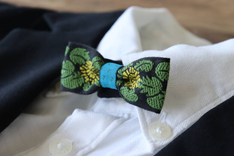 蝶ネクタイのできあがりアップの写真2