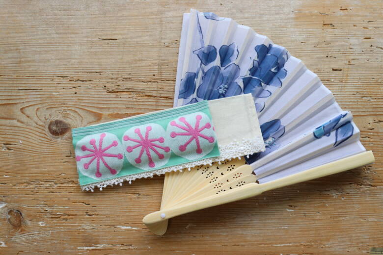 扇子カバーの作り方の完成見本画像