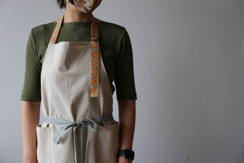 エプロンの作り方の完成見本画像1
