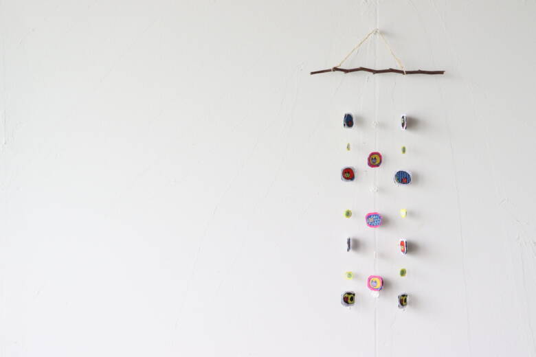 まん丸猫のモビールの作り方