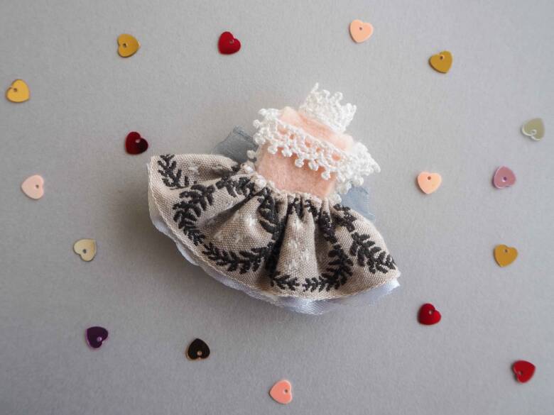 ブローチの作り方の完成品写真