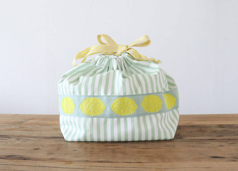 レモン巾着正面