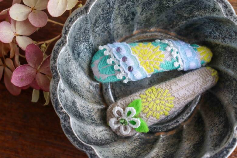 リボンヘアピン