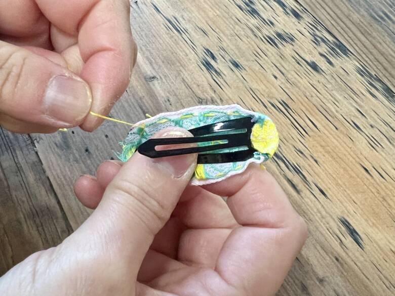 リボンヘアピンの作り方手順12