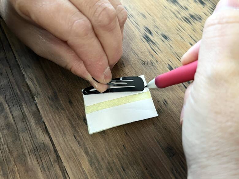 リボンヘアピンの作り方手順6