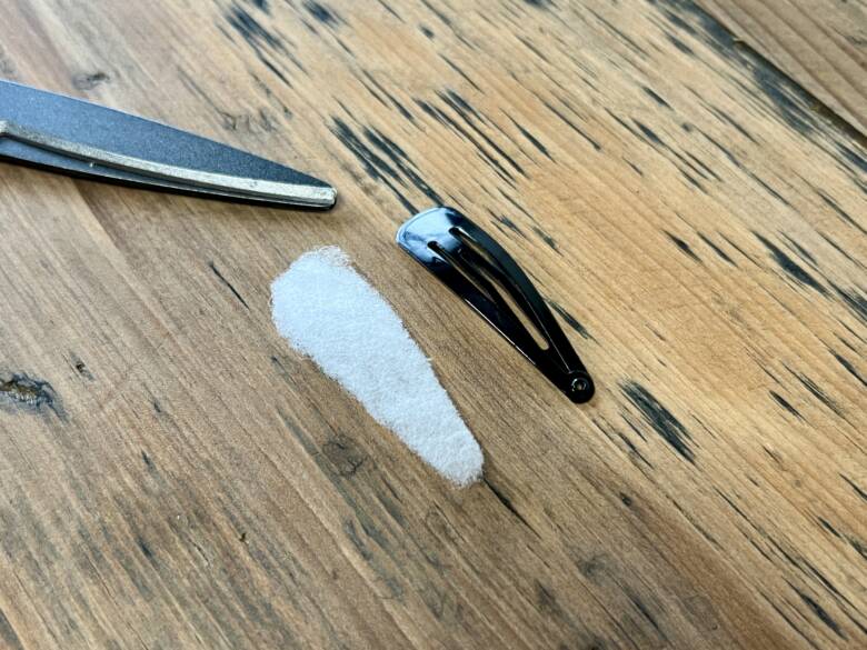 リボンヘアピンの作り方手順9