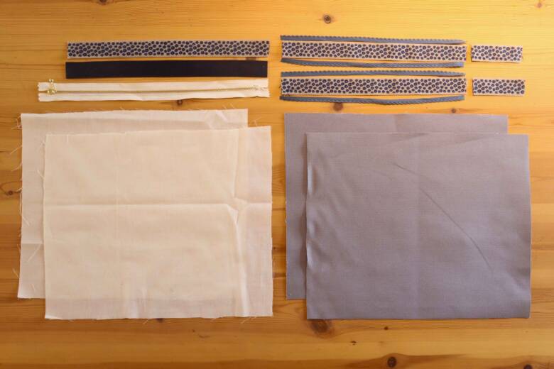 バッグの作り方の材料説明