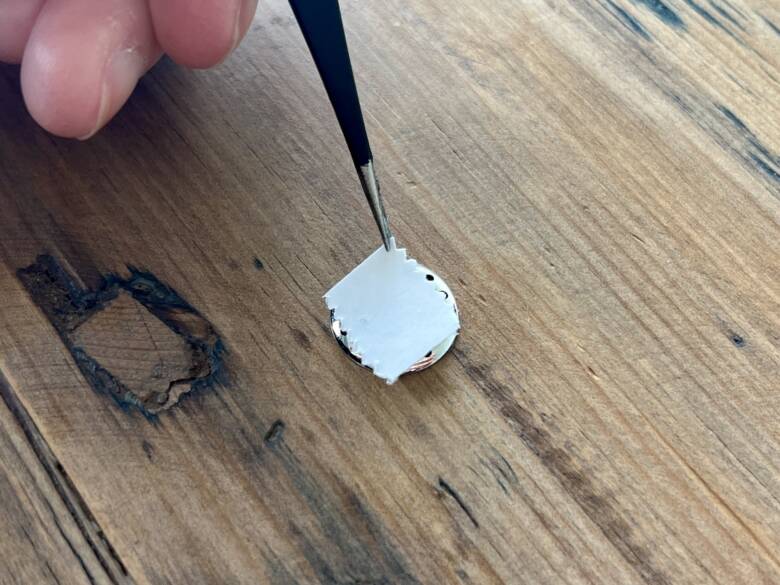 ブローチ手順②