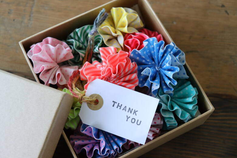 リボンのお花の作り方