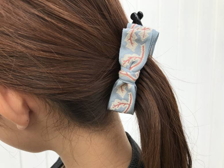 リボンのヘアクリップの作り方